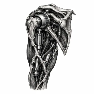 Biomechanical tattoo style example