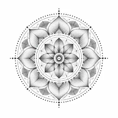 Dotwork tattoo style