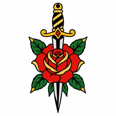 Traditional tattoo style